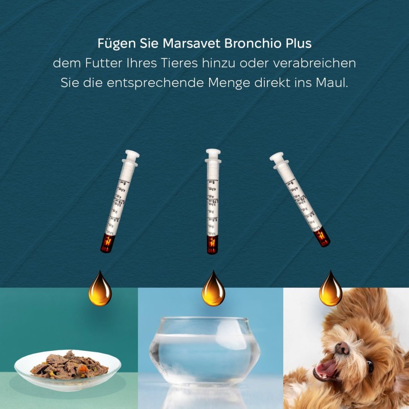 Marsavet Bronchio Plus Druppels – Ondersteuning voor Luchtwegen – met kat