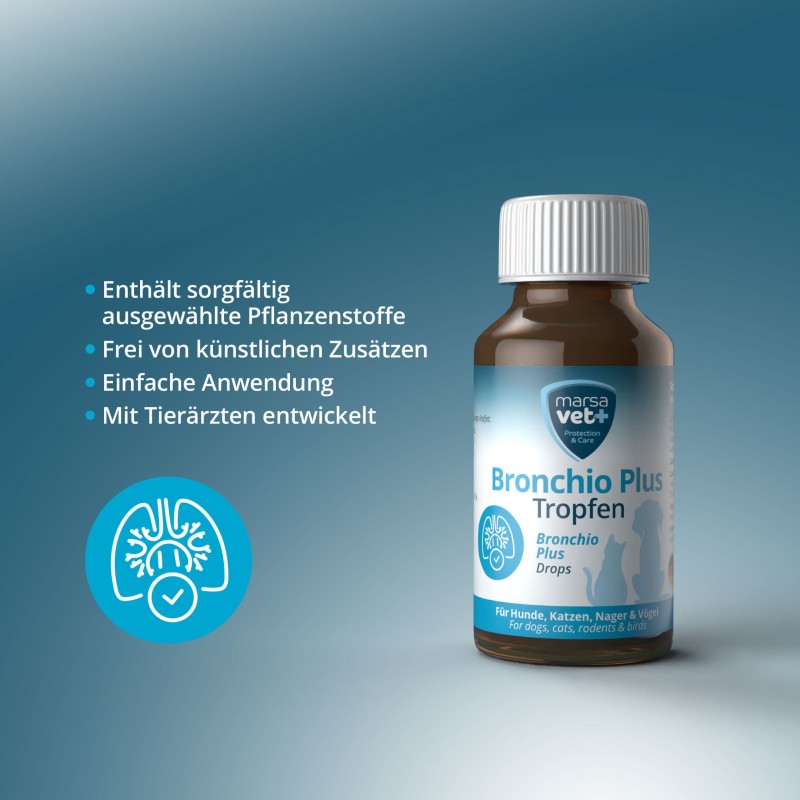 Marsavet Bronchio Plus Druppels – Ondersteuning voor Luchtwegen – etiketdetail