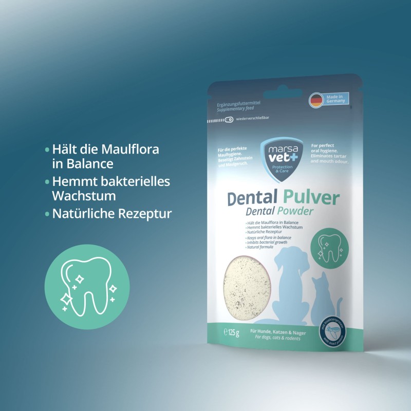 Marsavet Dental poudre dentaire – Soin dentaire naturel 125 g