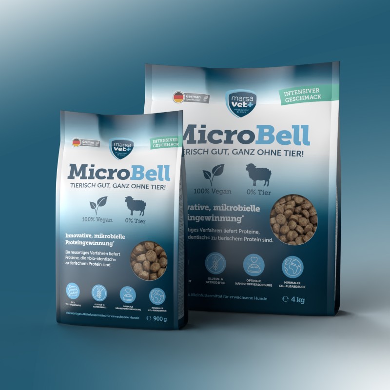 Marsavet MicroBell – Aliments pour chiens vegan 900 g – product close-up