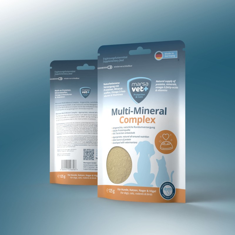 Marsavet Multi-Mineral en poudre – Chiens, Chats 125 g – product close-up