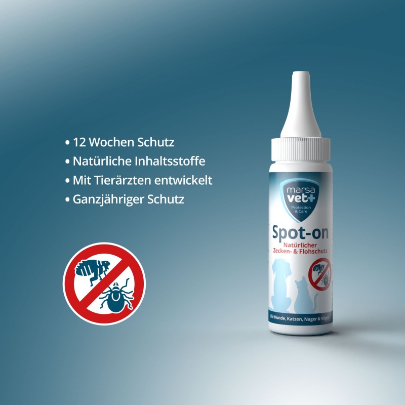 Marsavet Spot-on – Protection tiques & puces 50 ml
